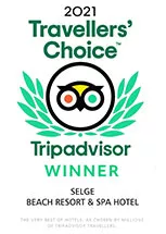 2021 Trip Advisor Winner — Selge Beach Resort sertifikası